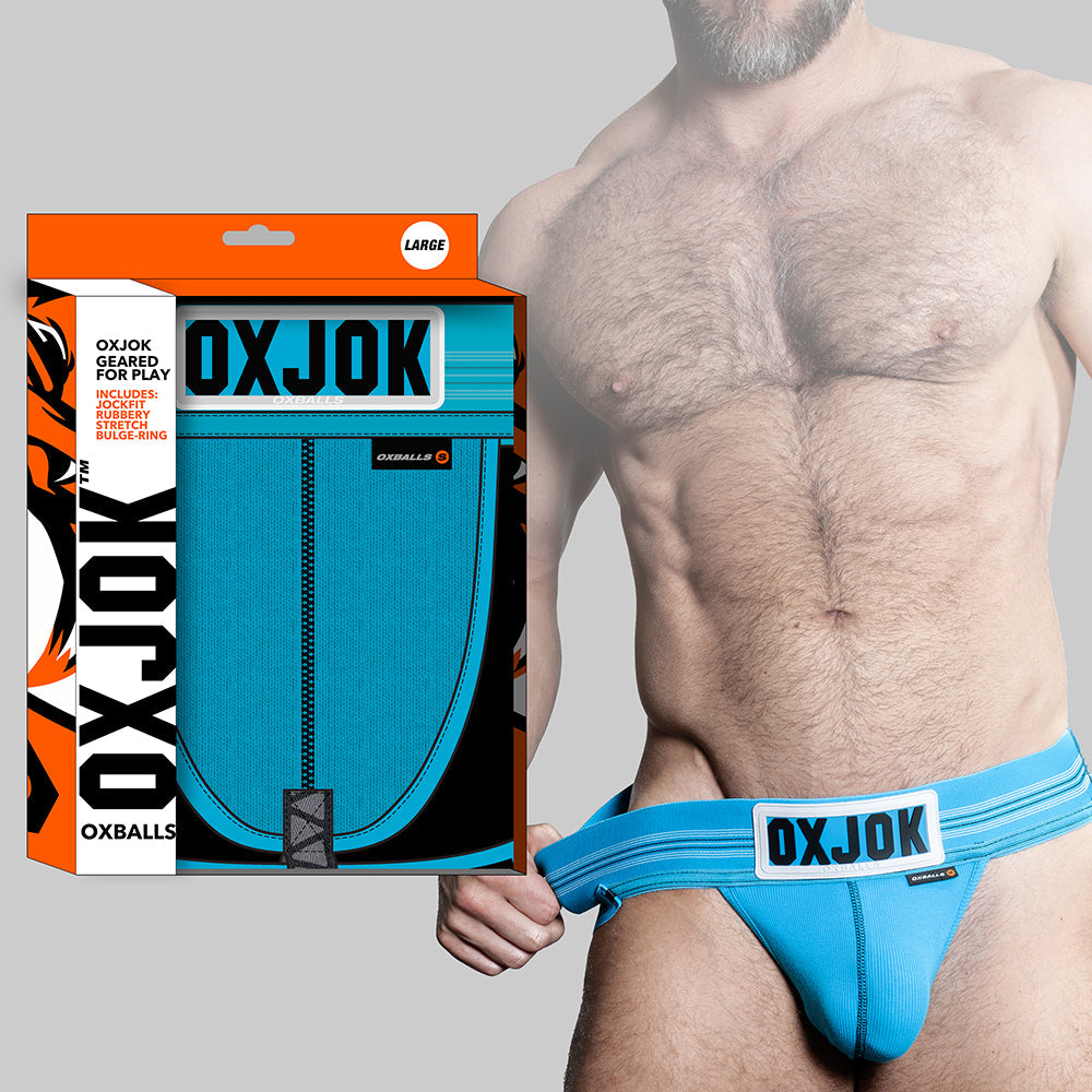 Oxballs Oxjok Slingjock Upthrust Slider-Strap Jock Pool 2XL - Red Garter