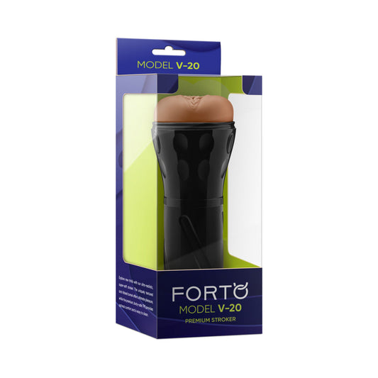 Forto Model V-20 Stroker Tan - Red Garter