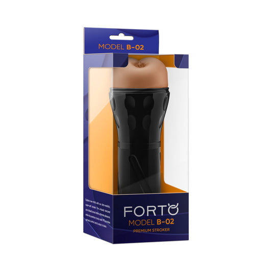 Forto Model B-02 Stroker Tan - Red Garter