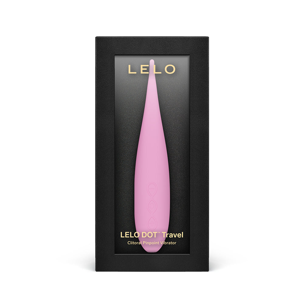 LELO DOT Travel Clitoral Pinpoint Vibrator Pink - Red Garter