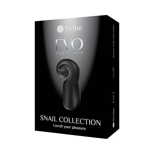 Snail Vibe Evo Rechargeable Masturbator Black - Red Garter