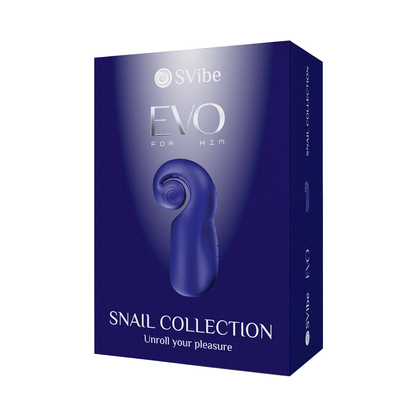Snail Vibe Evo Rechargeable Masturbator Navy - Red Garter