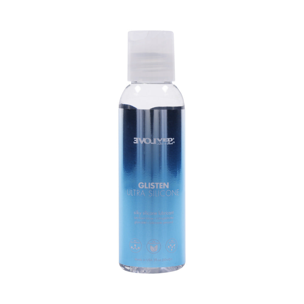Evolved Glisten Ultra Silicone Lubricant 2 oz. - Red Garter