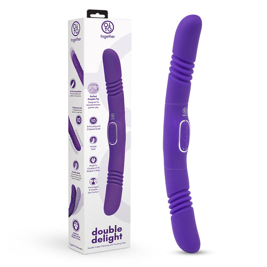 Together Couples Double Delight Purple - Red Garter
