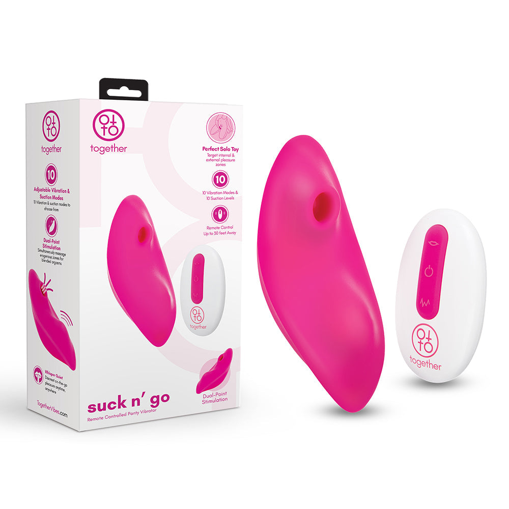 Together Couples Suck N'' Go Pink - Red Garter
