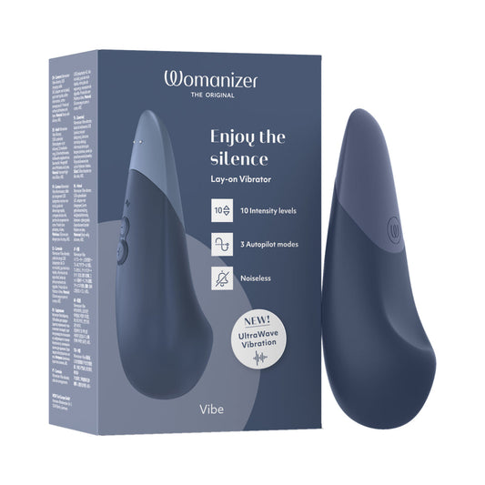 Womanizer Vibe Dark Blue - Red Garter