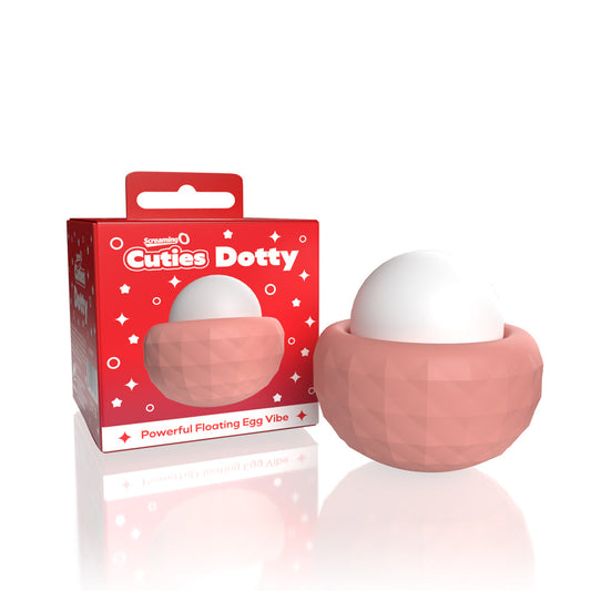 Screaming O Cuties Dotty Egg Vibrator Dusty Rose - Red Garter