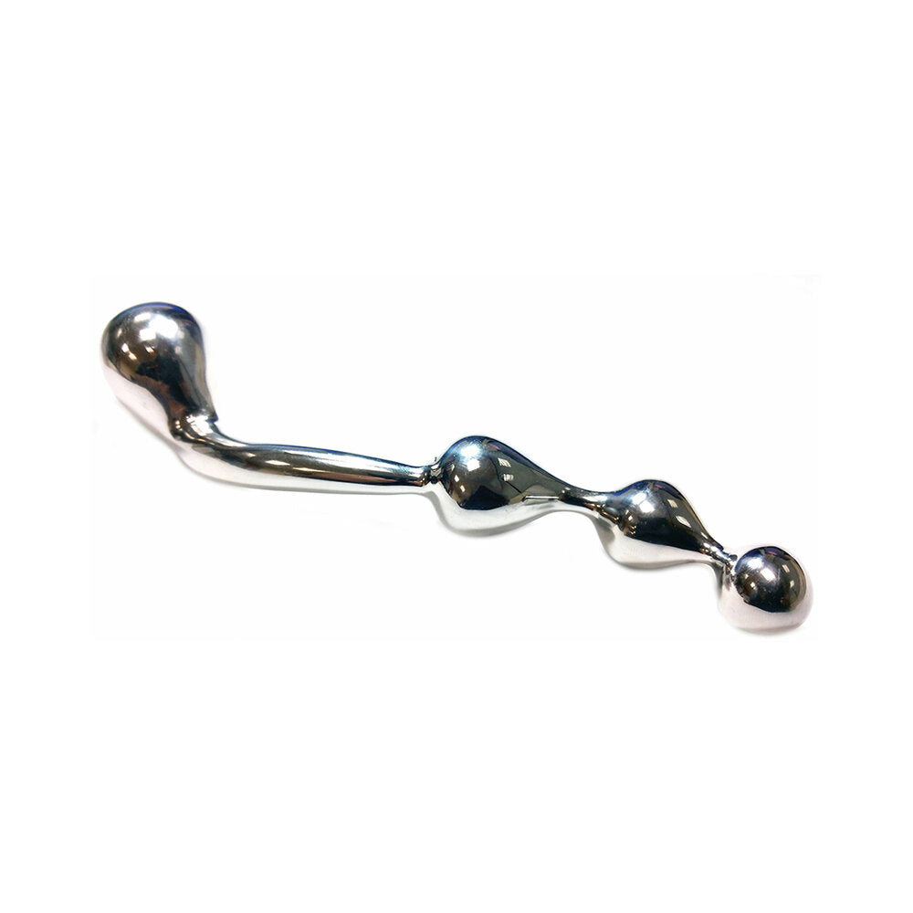 Rouge Stainless Steel Prostate Probe in Case - Red Garter