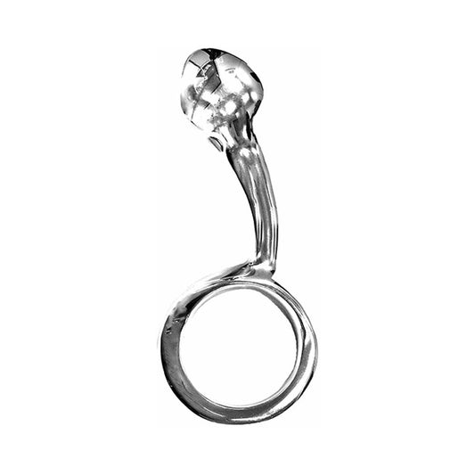 Rouge Stainless Steel Anal Passion Plug in Case - Red Garter