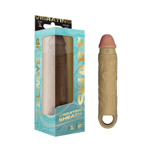 Shaft Vibrating Model F: Sheath Size 1 Oak - Red Garter