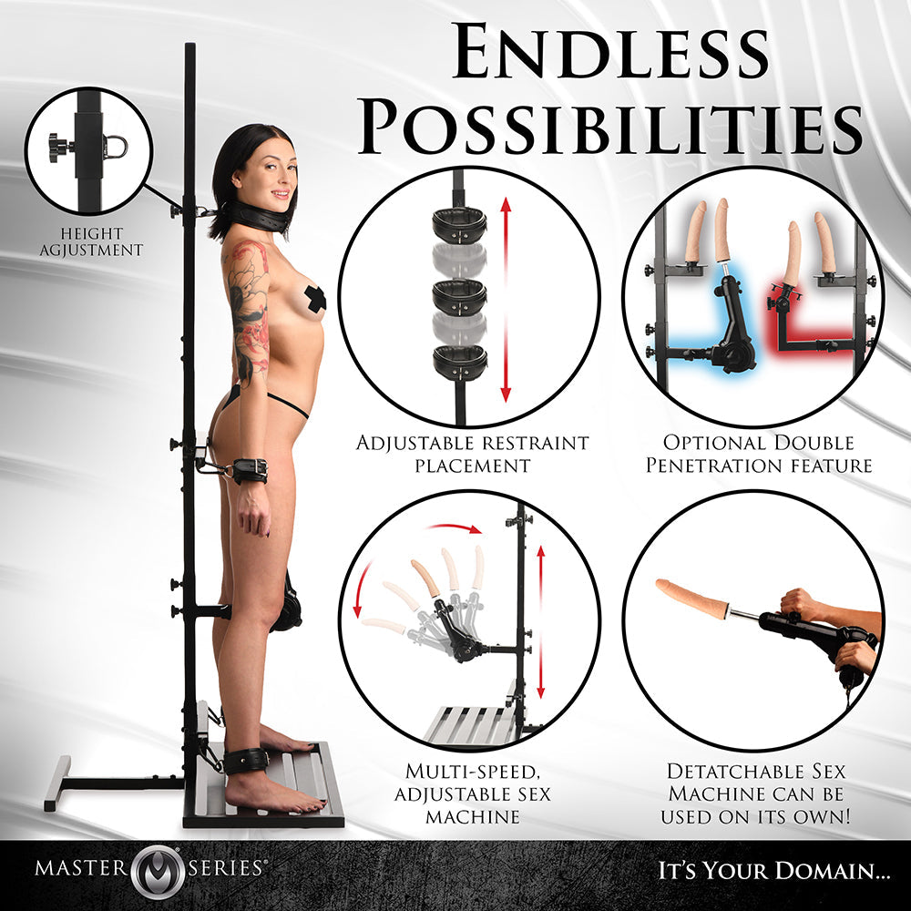 Master Series Ultimate Enforcer Forced Orgasm Tower with Sex Machine