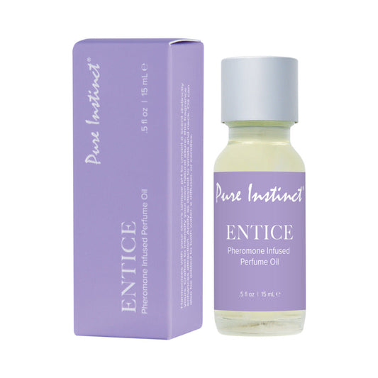 Pure Instinct Pheromone Perfume Oil Entice Dropper 0.5 oz. - Red Garter