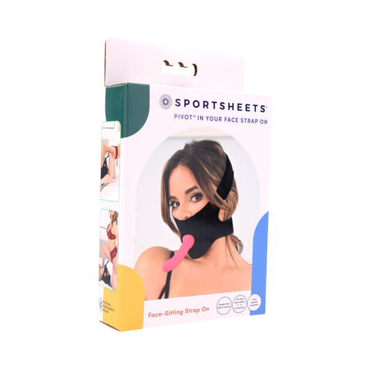 Sportsheets Pivot In Your Face Strap On - Red Garter