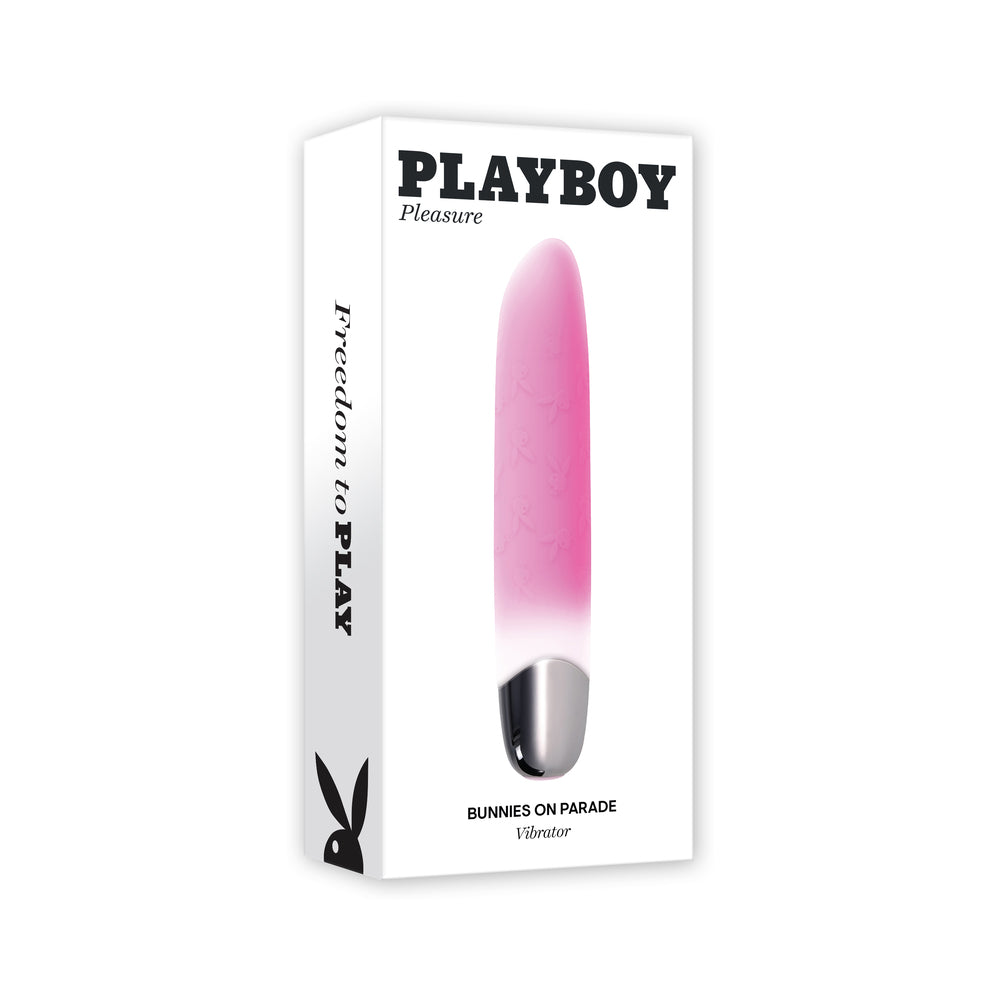 Playboy Bunnies On Parade Rechargeable Pink - Red Garter