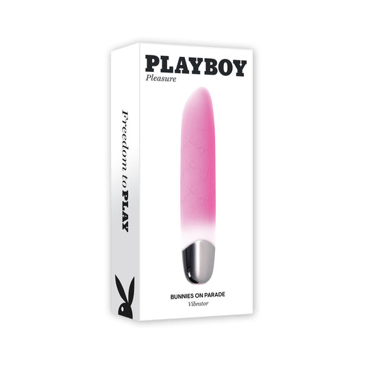 Playboy Bunnies On Parade Rechargeable Pink - Red Garter