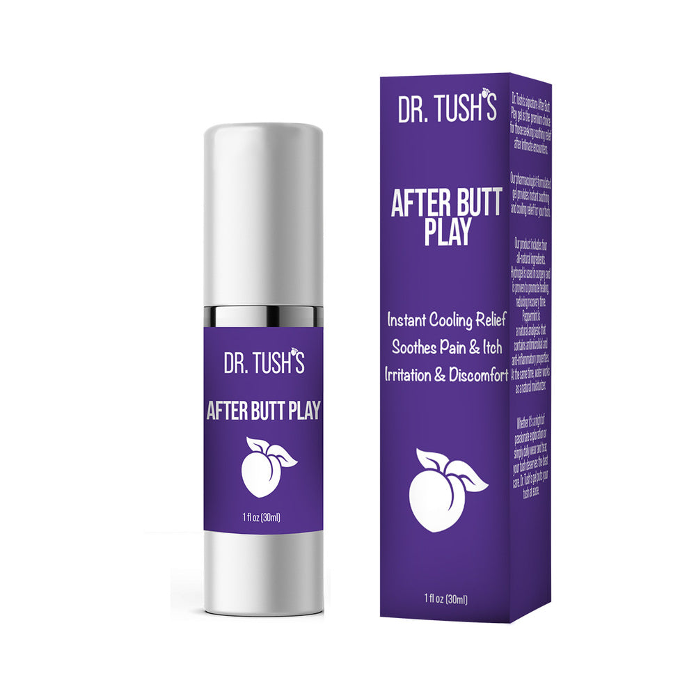 Dr. Tush''s After Butt Play Purple Box 1 oz. - Red Garter