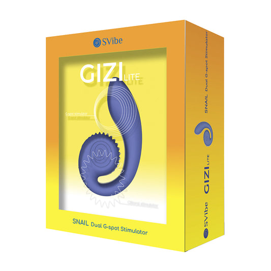 Snail Vibe SVibe Gizi Lite Vibrator Juicy Blueberry - Red Garter