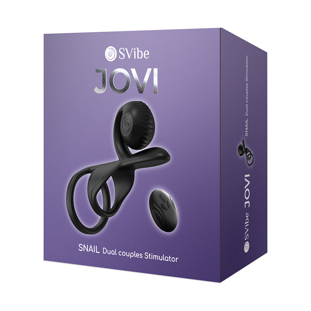 Snail Vibe SVibe Jovi Couples Ring Black - Red Garter