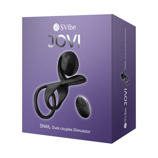 Snail Vibe SVibe Jovi Couples Ring Black - Red Garter