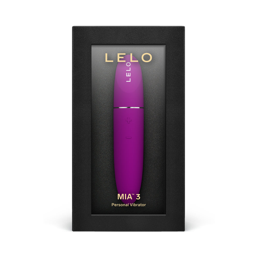 LELO MIA 3 Personal Vibrator Deep Rose - Red Garter
