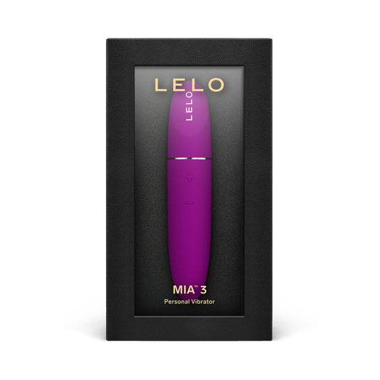 LELO MIA 3 Personal Vibrator Deep Rose - Red Garter