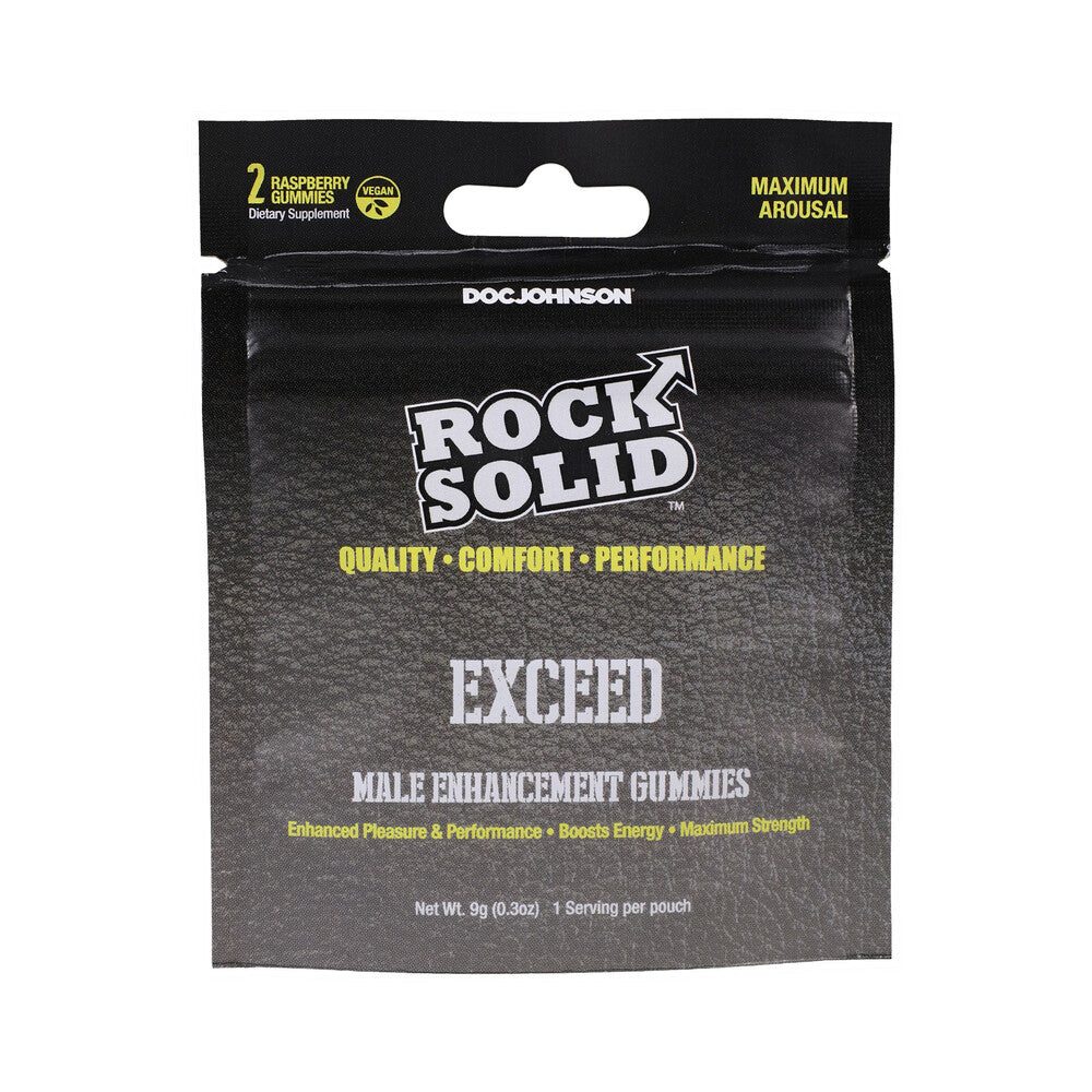 Rock Solid Exceed Male Enhancement Gummies 2-Pack – Red Garter