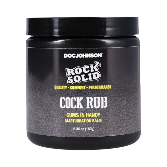 Rock Solid Cock Rub Cums In Handy Masturbation Balm 6.35 oz. - Red Garter