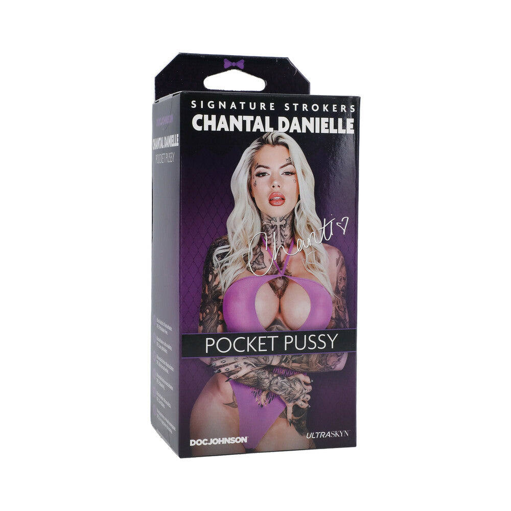 Signature Strokers Chantal Danielle ULTRASKYN Pocket Pussy Vanilla - Red Garter