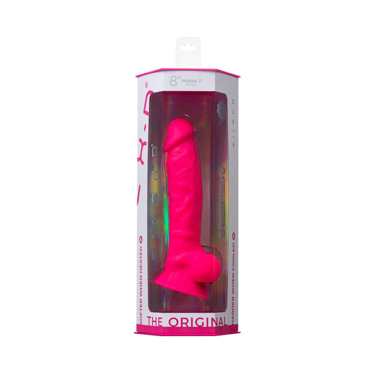 SILEX-D The Original Model 1 Dildo 8 in. Pink - Red Garter