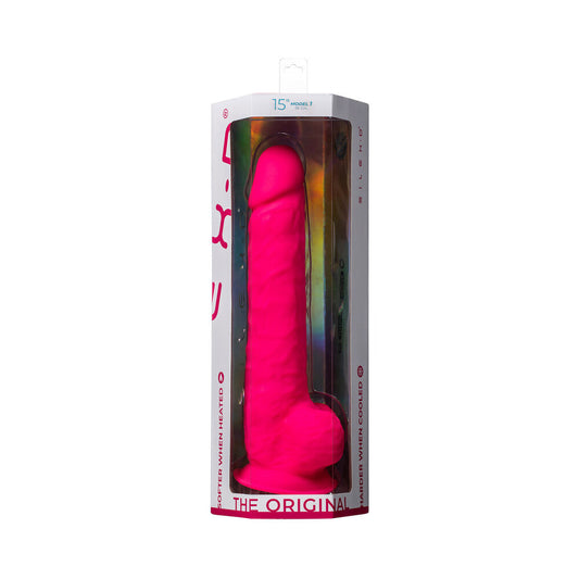 SILEX-D The Original Model 1 Dildo 15 in. Pink - Red Garter