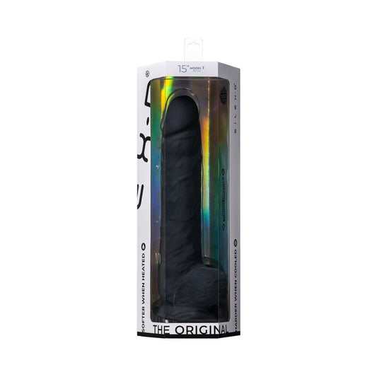 SILEX-D The Original Model 1 Dildo 15 in. Black - Red Garter