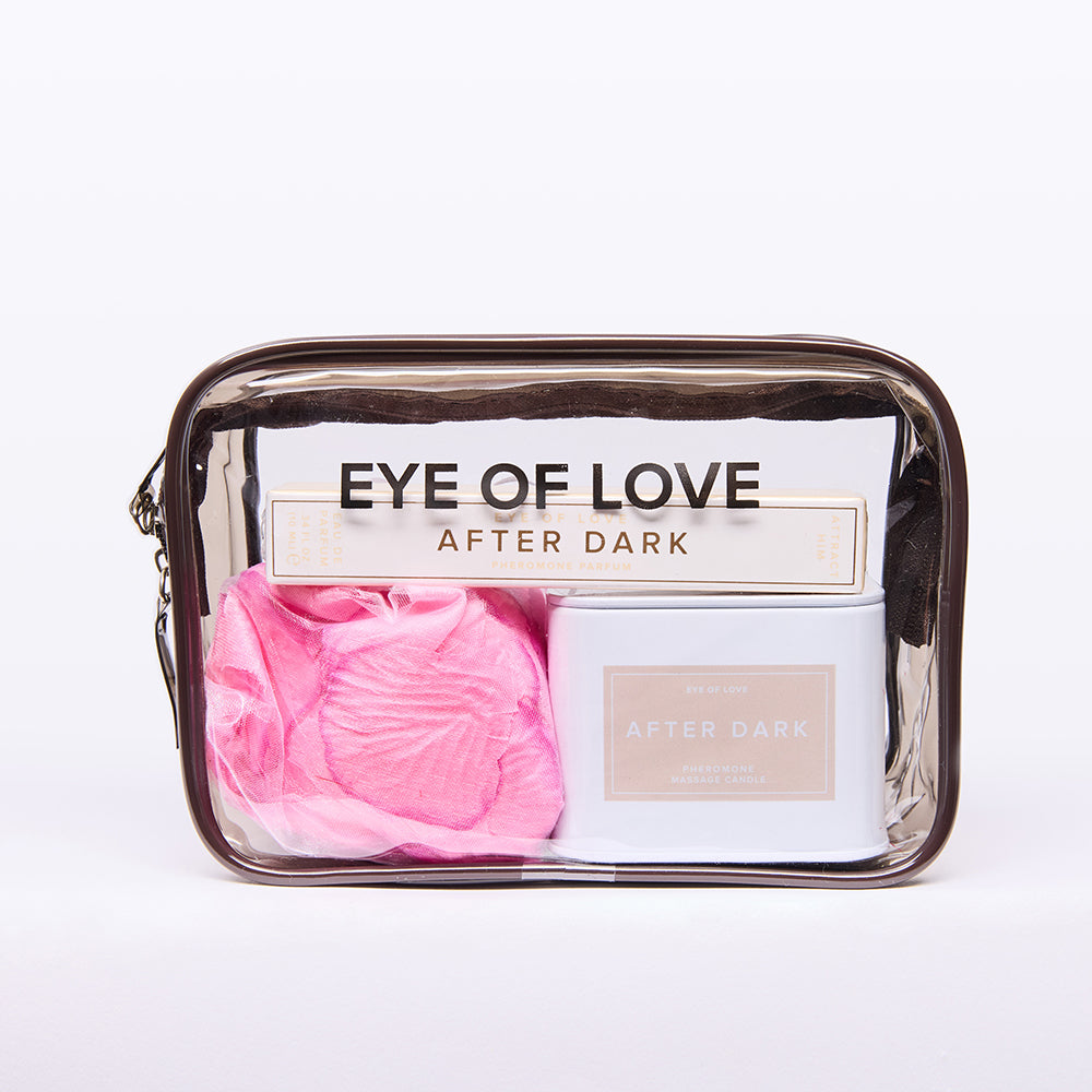Eye of Love Love in Transit After Dark Attract Him Pheromone Gift Set - Red Garter