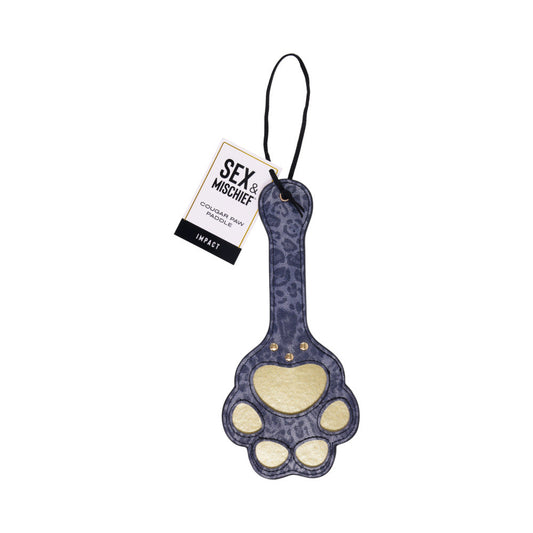 Sportsheets Sex & Mischief Cougar Paw Paddle - Red Garter
