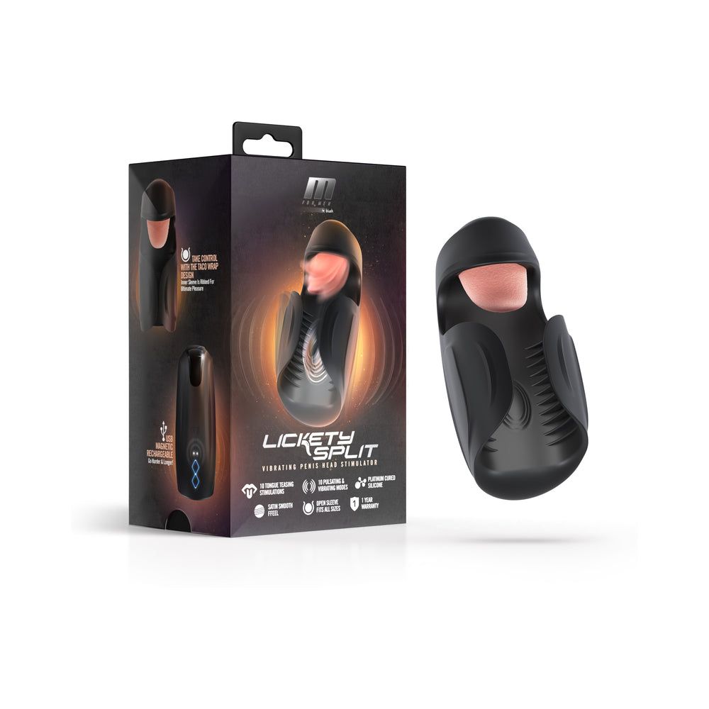 M For Men Lickety Split Black - Red Garter