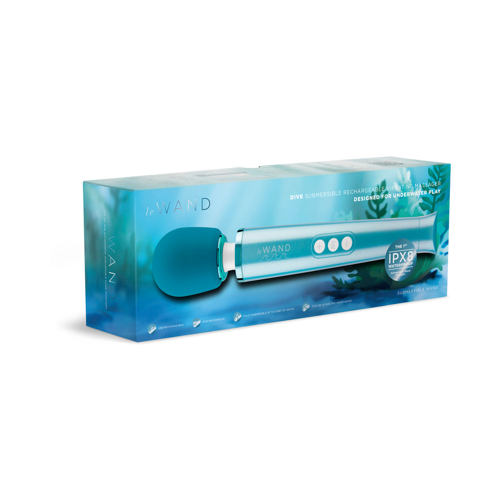 Le Wand Dive Submersible Rechargeable Vibrating Massager - Red Garter