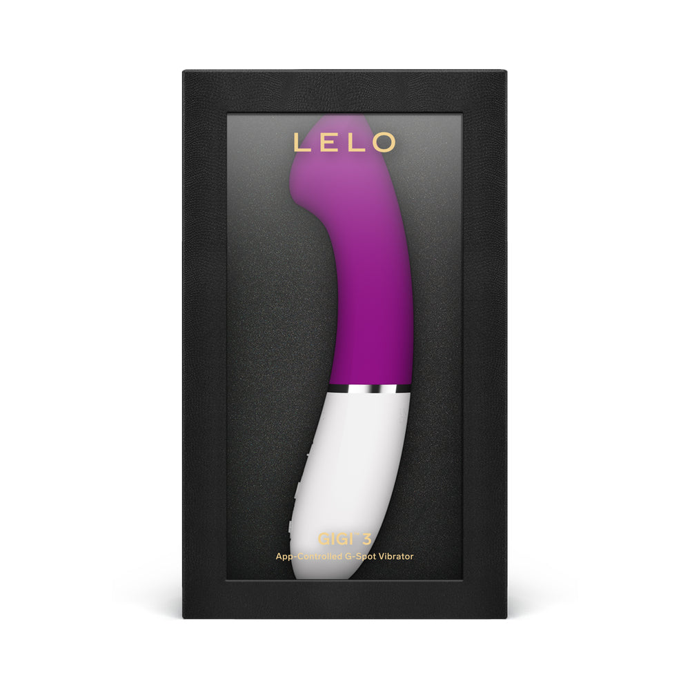 LELO GIGI 3 App-Controlled G-Spot Vibrator Deep Rose - Red Garter