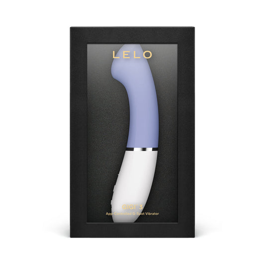 LELO GIGI 3 App-Controlled G-Spot Vibrator Powder Blue - Red Garter