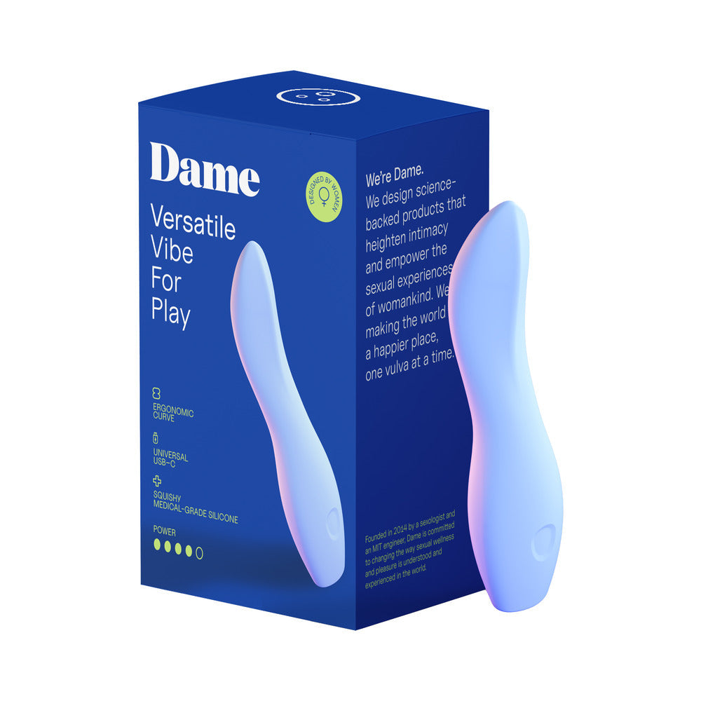 Dame Dip 2.0 Classic Vibrator Periwinkle - Red Garter