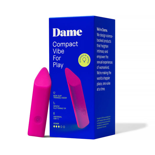 Dame Zig Lipstick Vibrator Pink - Red Garter