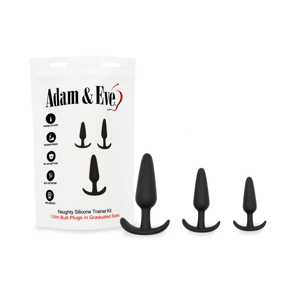 Adam & Eve Naughty Silicone Trainer Kit Black