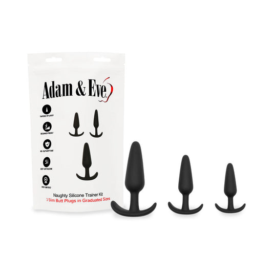 Adam & Eve Naughty Silicone Trainer Kit Black