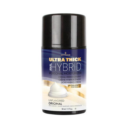 Sensuva Ultra-Thick Anal Hybrid Personal Moisturizer High pH Formula 1.7 oz. Bottle - Red Garter