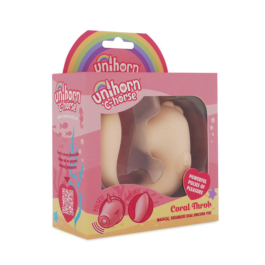 Unihorn C Horse Coral Throb Pink/Peach - Red Garter