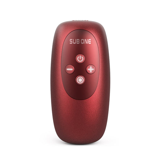 MAN WAN Sub One Tapping Stimulator Velvet Red - Red Garter