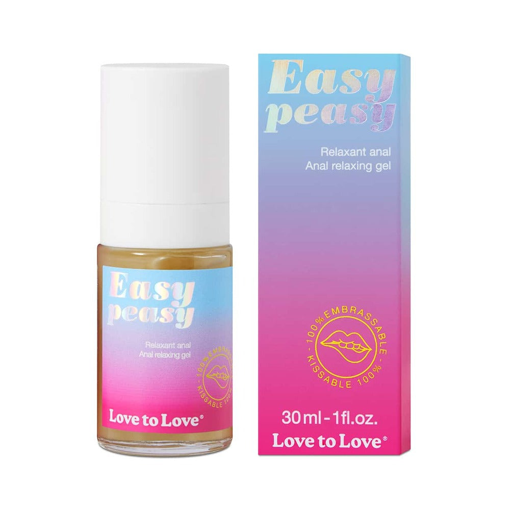 Love to Love Easy Peasy Anal Relaxing Gel 1 oz. - Red Garter