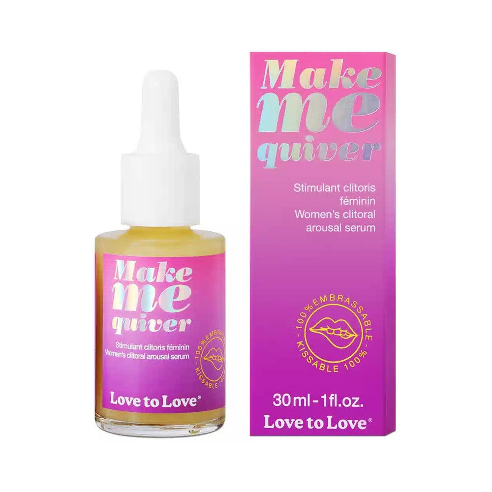 Love to Love Make Me Quiver Clitoral Arousal Serum 1 oz. - Red Garter