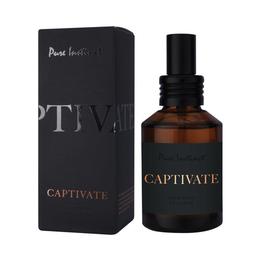 Pure Instinct Pheromone Eau De Parfum Captivate 2 Floz | 60 Ml - Red Garter