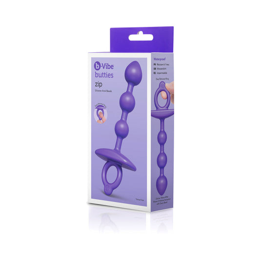 b-Vibe Butties Zip Silicone Anal Bead