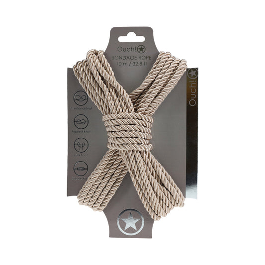 Ouch! Bondage Rope 10 m Nylon Gold