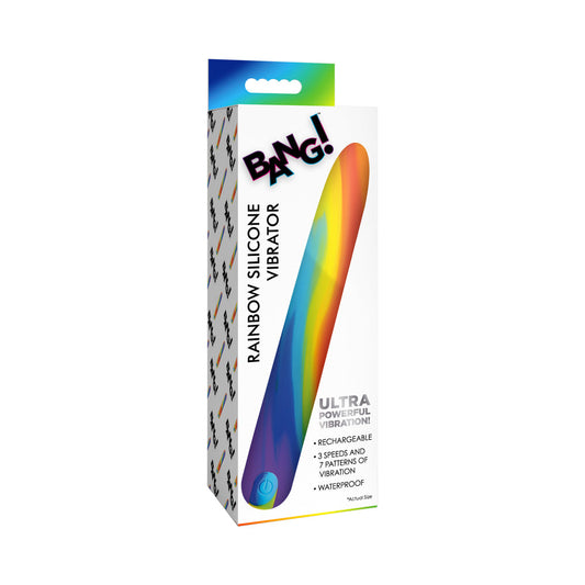BANG! Rainbow Silicone Vibrator